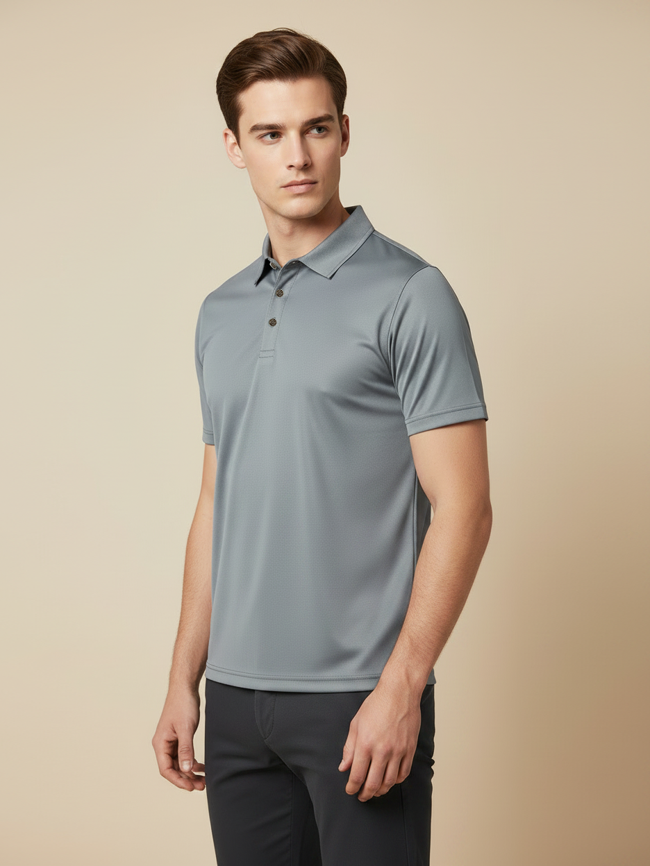Rawgear Summer Dry Fit Polo Shirt For Men-Light Grey-BE8347