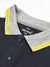 LV Summer Polo Shirt For Men-White with Navy-SP1522/RT2357