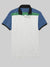 Summer Polo Shirt For Men-White & Blue With Green-RT50