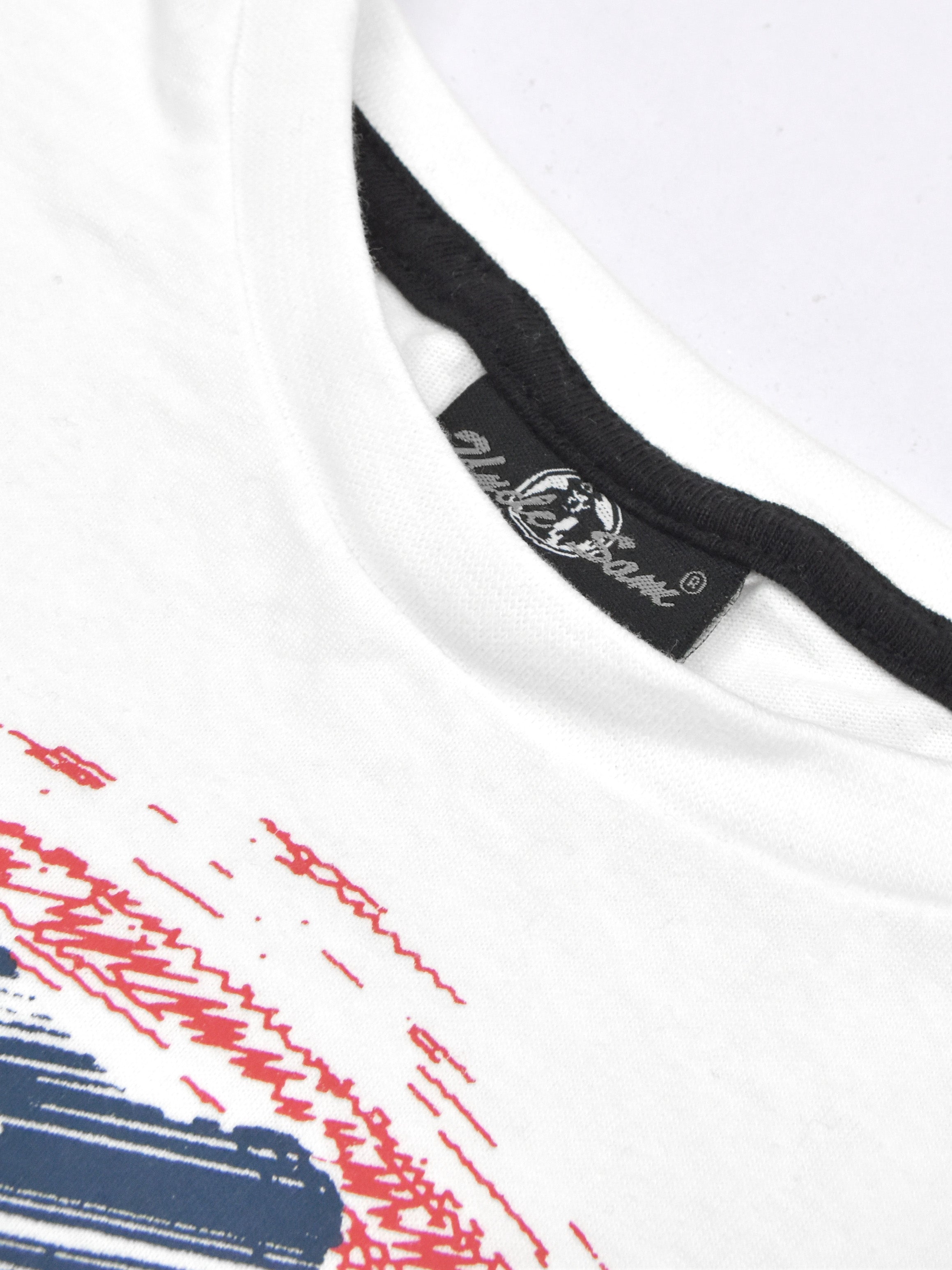 Uncle Sam Summer Tee Shirt For Men-White With Print-SP1906