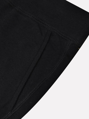 Slazenger Straight Fit Fleece Trouser For Men-Black-SP201/RT2110