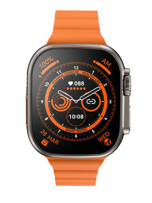 X8 Ultra Smartwatch 49mm With Bluetooth Calling-Orange-BR576