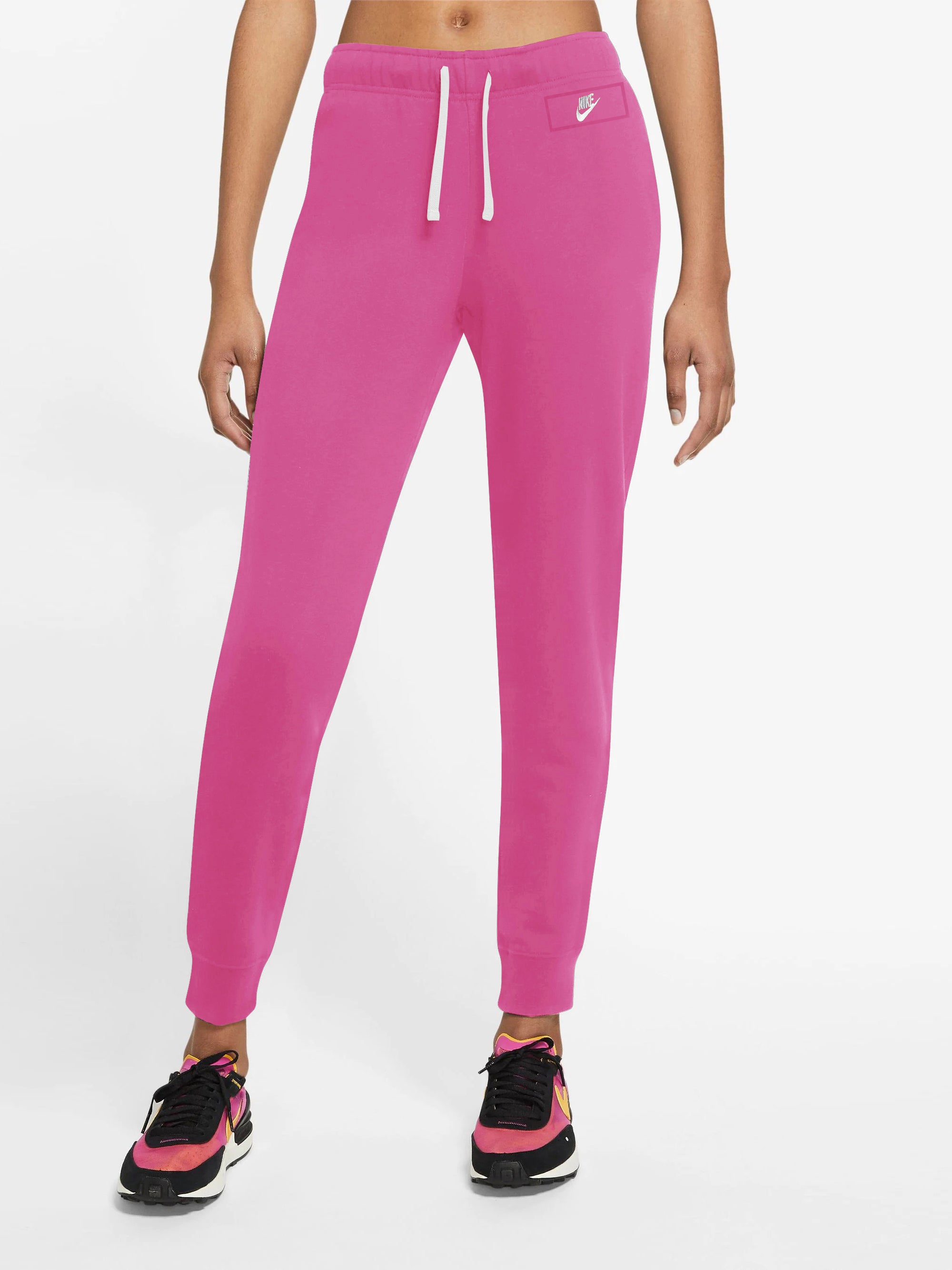 NK Fleece Jogger Trouser For Ladies-Pink-SP516