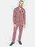Louis Vicaci Fleece Zipper Tracksuit For Men-Dark Pink-RT1383