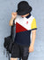 USPA Half Sleeve P.Q Polo Shirt For Kids-White with Red & Navy-BR564