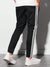 Louis Vicaci Summer Trouser Pant For Men-Black with Stripe-BR653