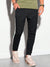 Louis Vicaci Fleece Trouser Pant For Men-Black with White & Green Stripe-BR700