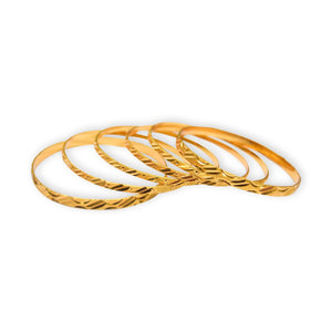 Stylish Trending Golden Color Bangles-JW172