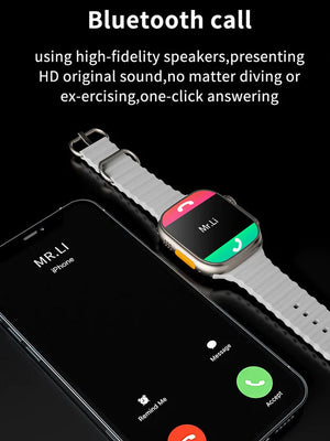 X8 Ultra Smartwatch 49mm With Bluetooth Calling-Orange-BR576