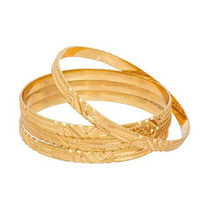 Stylish Trending Golden Color Bangles-JW172