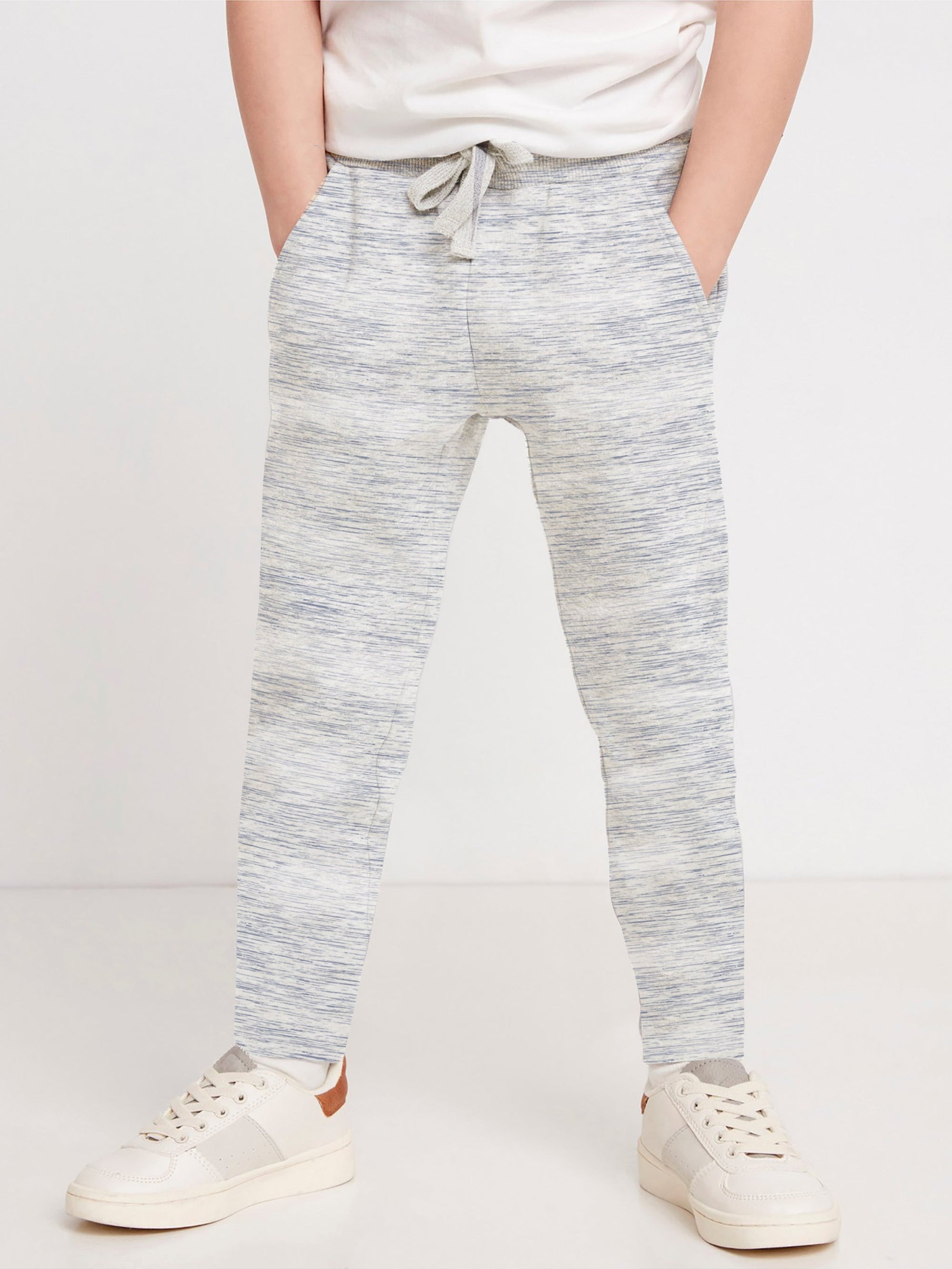 Next Slim Fit Single Jersey Jogger Trouser For Kids-Grey Melange-RT215