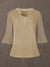 Louis Vicaci Butterfly Sleeve 4 Sided Lycra Ban Top For Ladies-Shine Golden with Net Sleeve-BR723