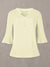 Louis Vicaci Butterfly Sleeve 4 Sided Lycra Ban Top For Ladies-Glitter Cream-BR718
