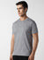 Beverly Hills Crew Neck Half Sleeve Tee Shirt For Men-Grey Melange-BE964/BR13211