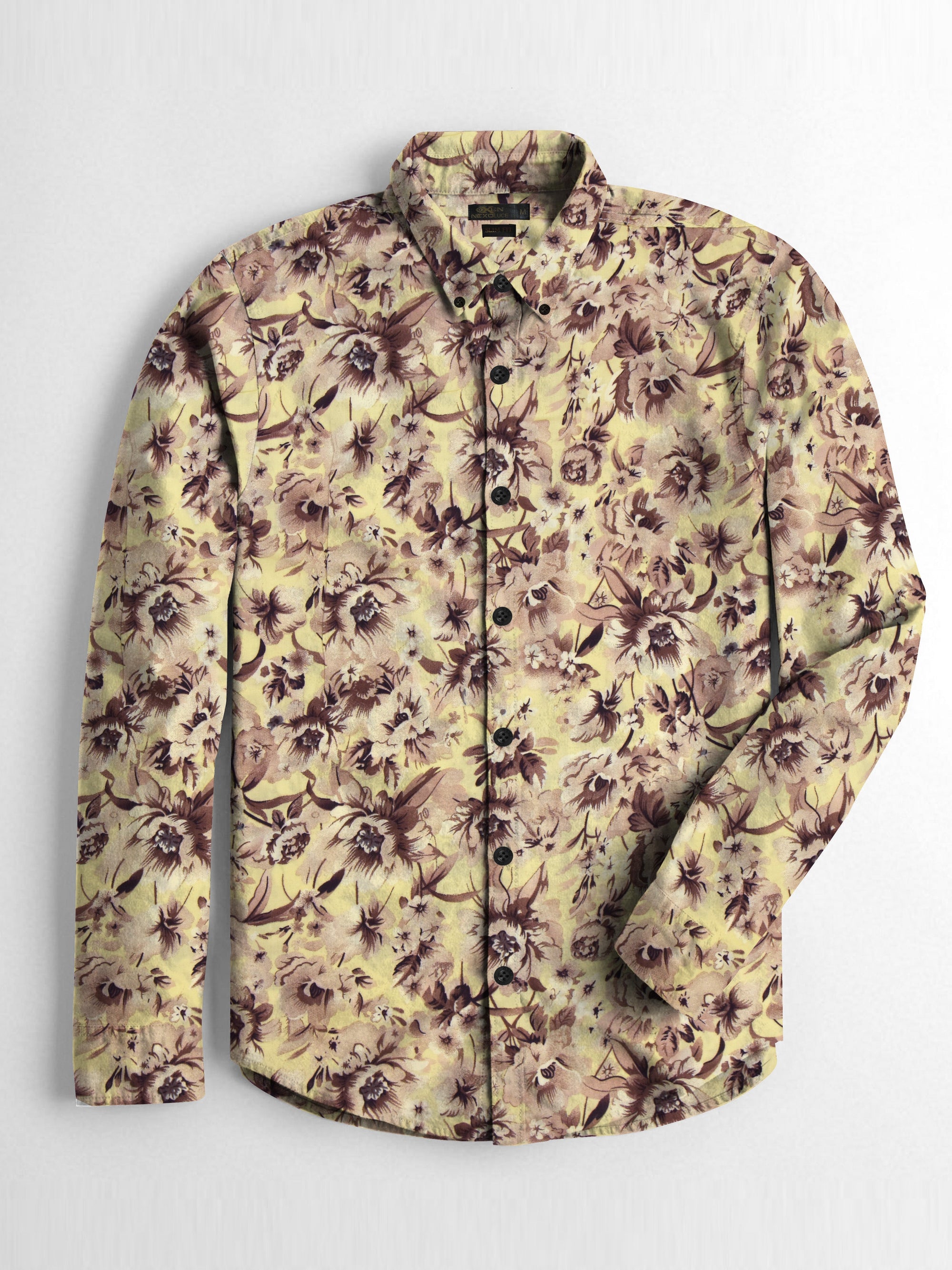 Oxen Nexoluce Premium Slim Fit Casual Shirt For Men-Allover Print-RT743