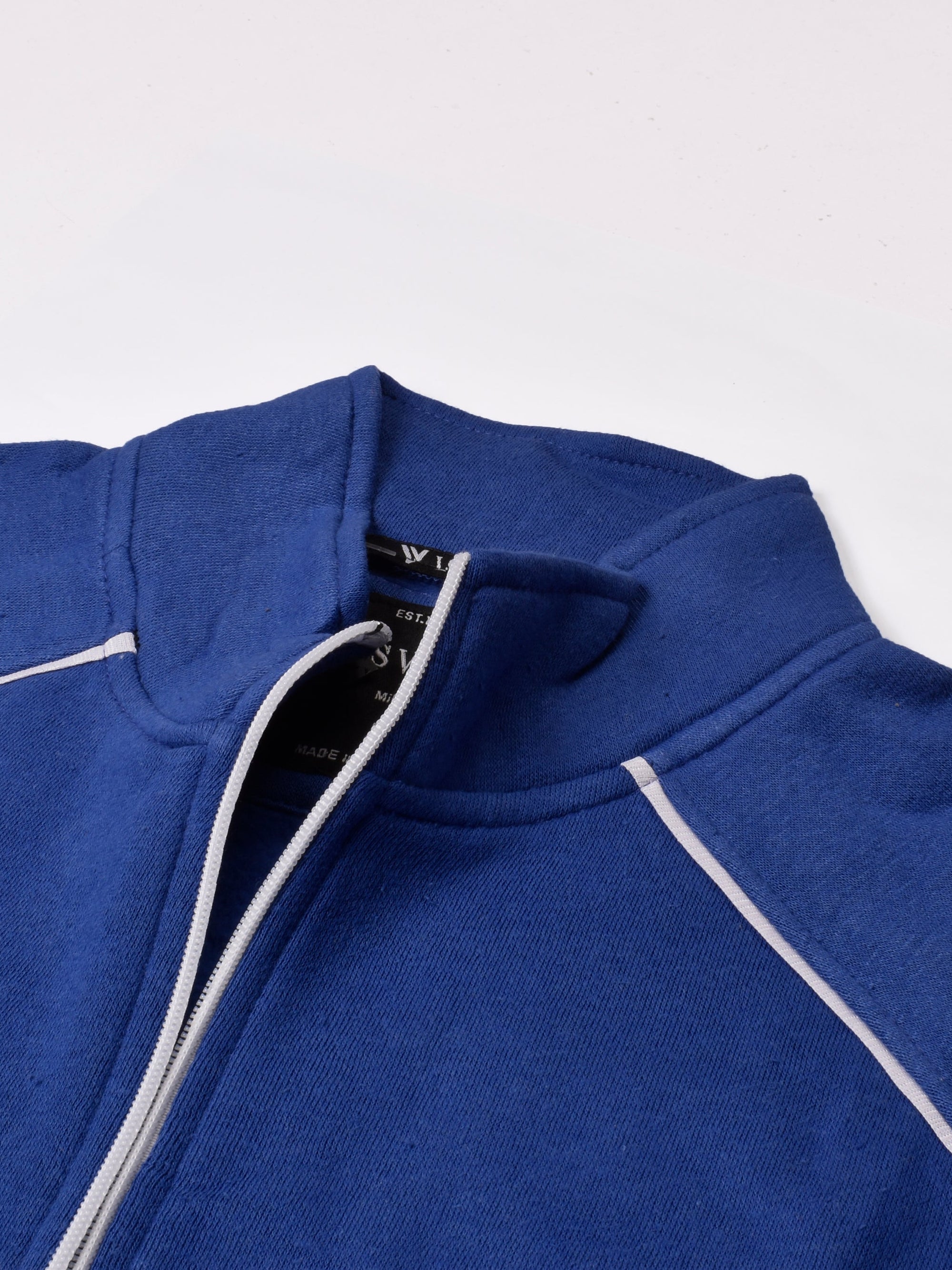 Louis Vicaci Fleece Zipper Tracksuit For Men-Royal Blue-RT1349