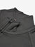Louis Vicaci Fleece Stylish Zipper Mock Neck For Men-Dark Grey-BR821