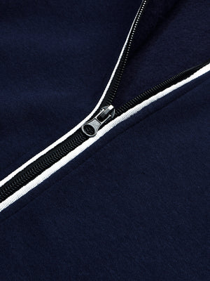 Louis Vicaci Fleece Zipper Tracksuit For Men-Dark Navy-BR830