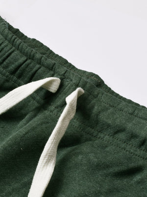 Louis Vicaci Fleece Zipper Tracksuit For Men-Green Melange-RT1381