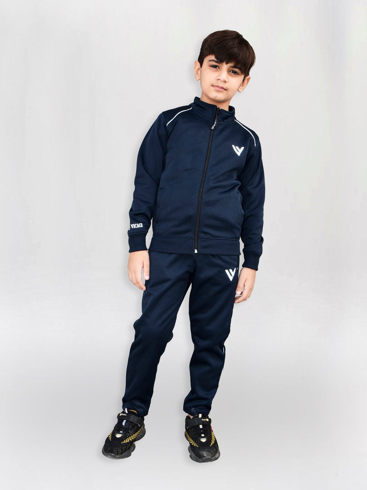 Louis Vicaci Lightning Flash Training Tracksuit For Kids-Navy-RT1141