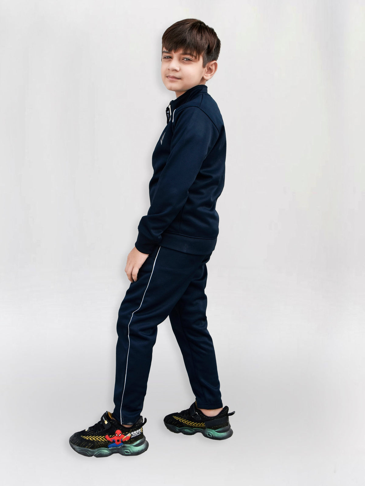 Louis Vicaci Lightning Flash Training Tracksuit For Kids-Navy-RT1141