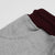 Drift King Slim Fit Terry Fleece Jogger Trouser For Kids-Light Grey With Burgundy Panel-NA12489