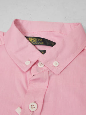 Oxen Nexoluce Premium Slim Fit Casual Shirt For Men-Pink-SP6356