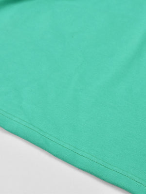 Summer Polo Shirt For Men-Light Cyan Green & Dark Navy-RT14