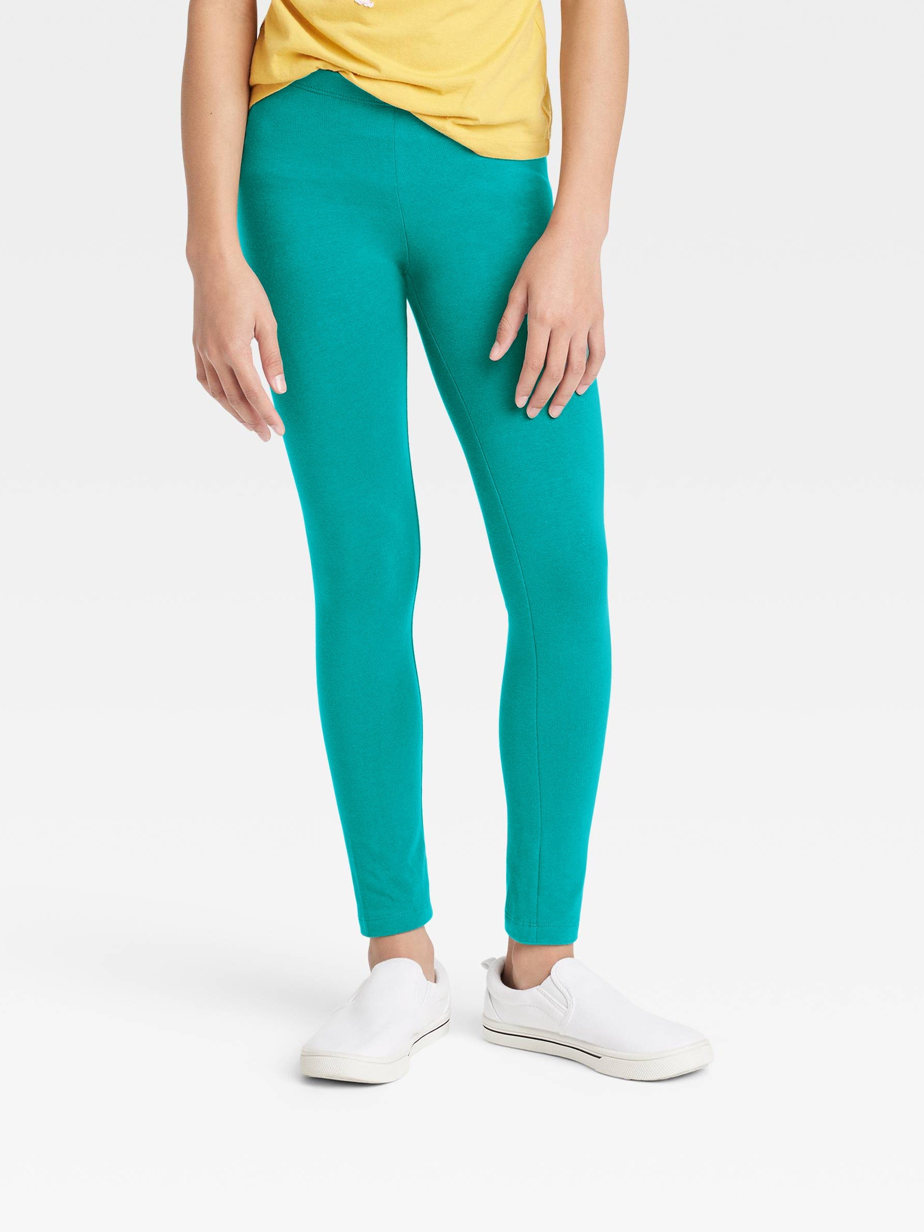 T.2 Stylish Tights Leggings For Girls-Sea Green-RT379