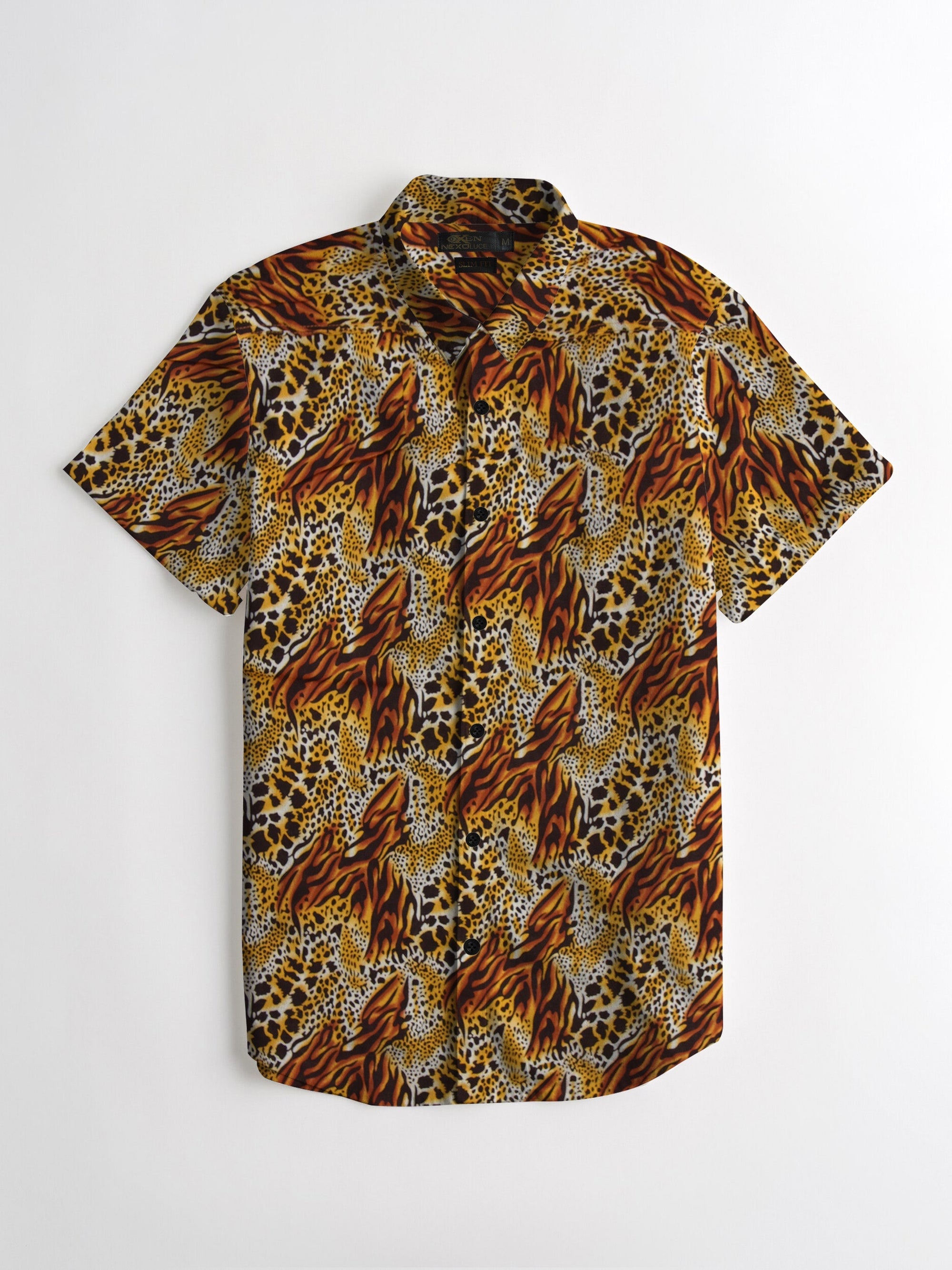 Oxen Nexoluce Premium Slim Fit Casual Shirt For Men-Allover Print-RT744