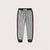 Red Pearl Slim Fit Fleece Jogger Trouser For Kids-Grey Melange With Light Pink & Black Stripe-NA12467