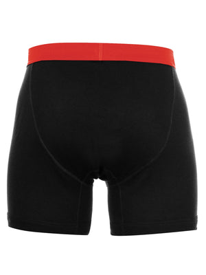 Classic Sport Single Jersey Boxer Brief For Men-Black-BR802