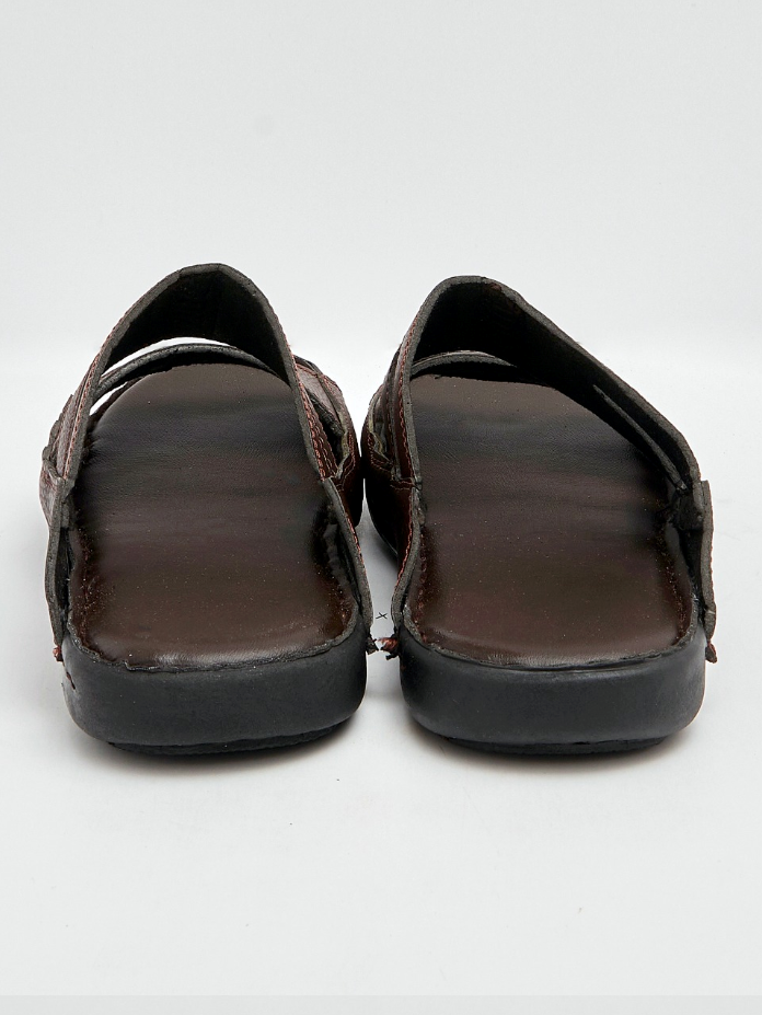 Desiderio Slp Genuine Leather Chappal For Men-Brown-SP6324