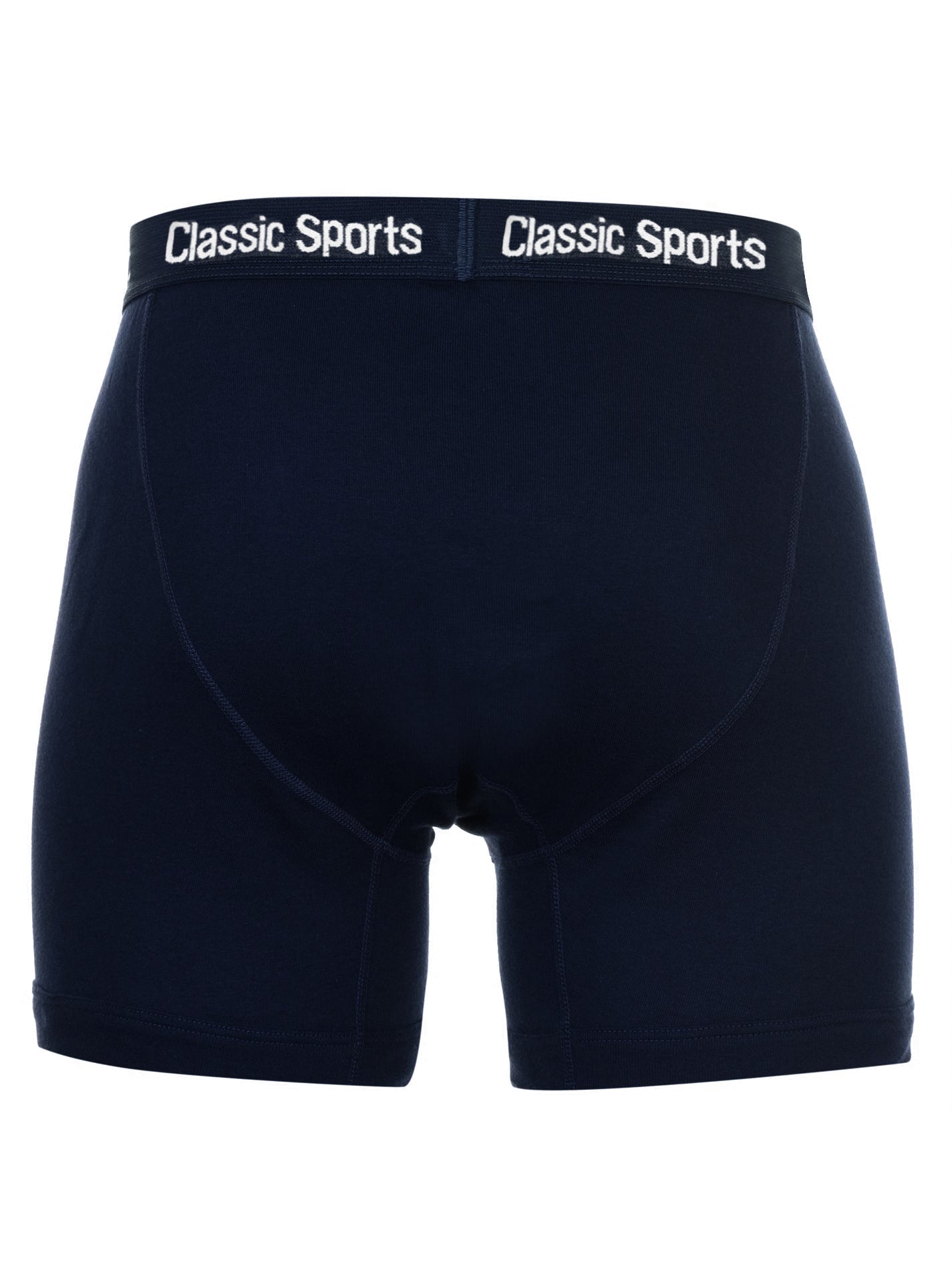Classic Sport Single Jersey Boxer Brief For Men-Dark Navy-BR800