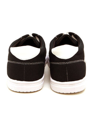 Men Vans Style Stripe Sneaker Shoes-Black-BR216