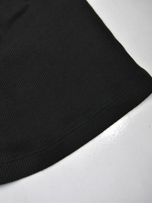 Next Rib V Neck Short Sleeve Shirt For Men-Black-BE298/BR1099
