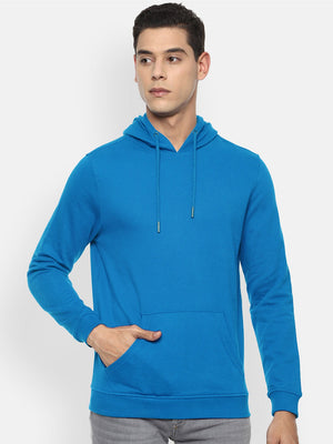 Louis Vicaci Fleece Pullover Hoodie For Men-Sky Blue-BR847