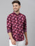 Oxen Nexoluce Premium Slim Fit Casual Shirt For Men-Allover Floral Print-BE16638