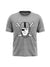 47 Single Jersey Crew Neck Tee Shirt For Men-Grey Melange-BE14766