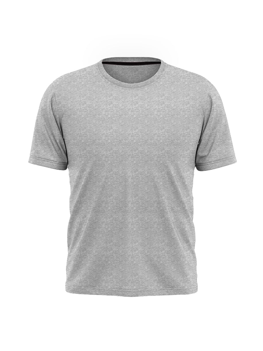 Next Single Jersey Crew Neck Tee Shirt For Men-Grey Melange-AN3868
