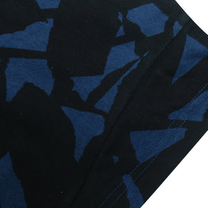 NK Fleece Cap Sleeve Long Length Sweatshirt For Ladies-Dark Blue & Black-BE14020/SP58