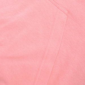NK Fleece Short Sleeve Hoodie For Ladies-Light Pink-RT931