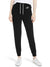 NK Fleece Slim Fit Pant Style Jogging Trouser For Girls-Black with White Embroidery-BR177