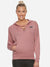 NK Terry Fleece Light Lace Up Hoodie For Ladies-Light Pink-BR117
