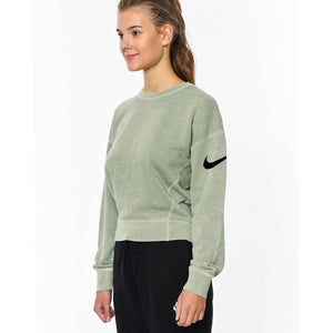 Nk Terry Fleece Rebel Sweatshirt For Ladies-Light Green Faded-BR369