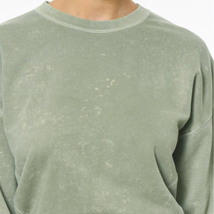 Nk Terry Fleece Rebel Sweatshirt For Ladies-Light Green Faded-BR369