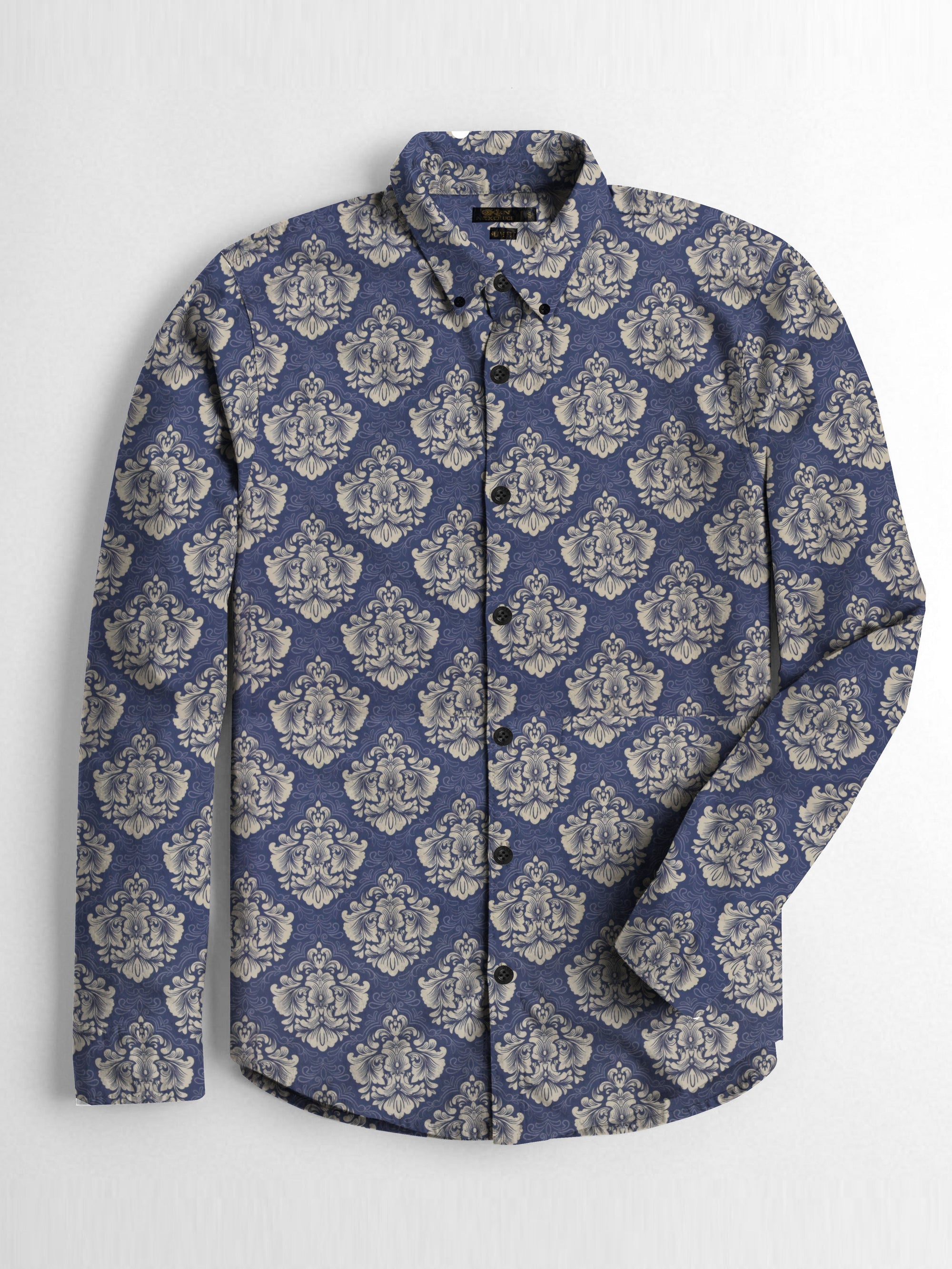 Oxen Nexoluce Premium Slim Fit Casual Shirt For Men-All Over Print-AN4115
