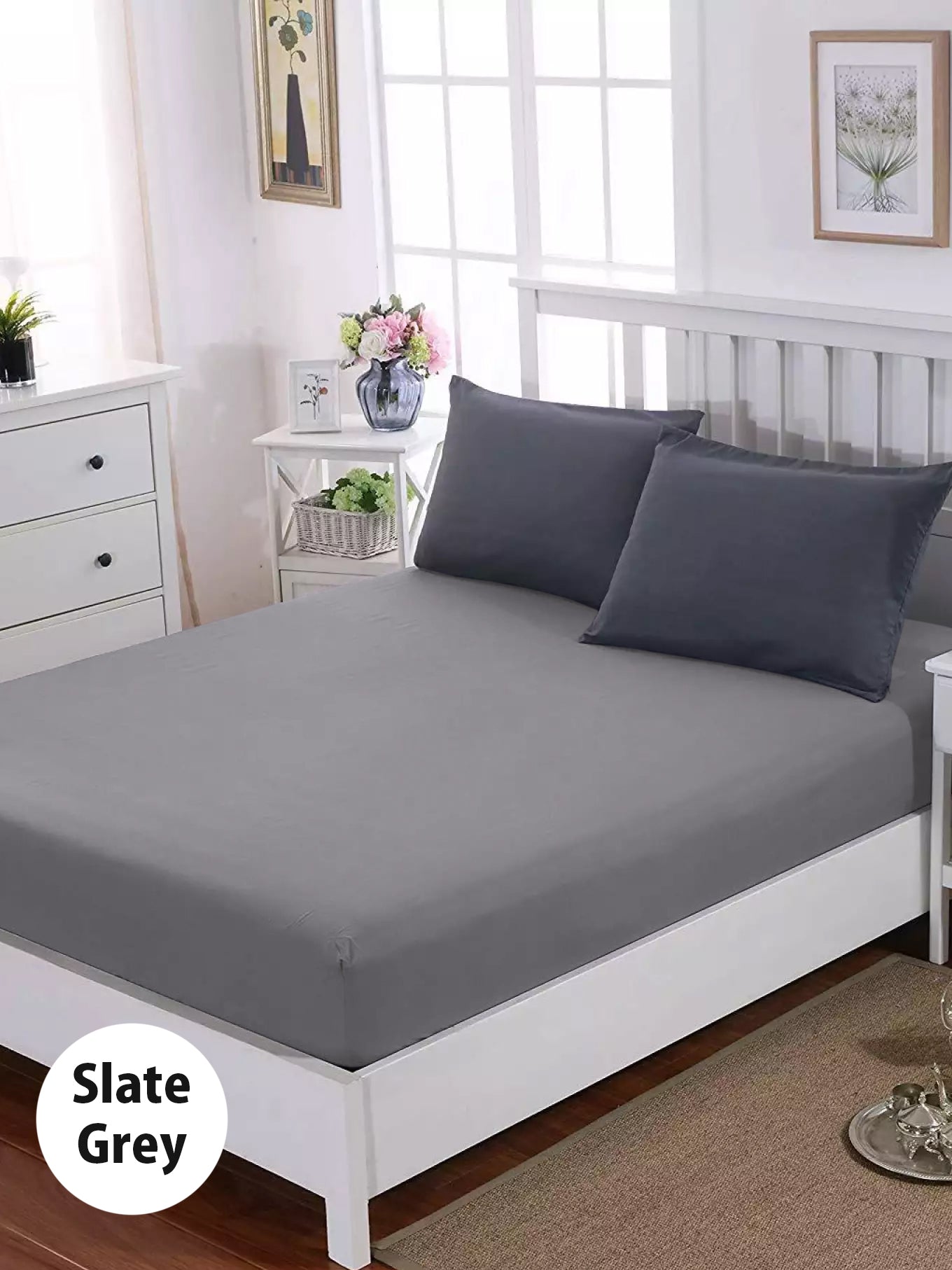 Single Jersey Double Bed Mattress Cover-BE14635