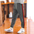 Red Pearl Soft Ribb Slim Fit Jogger Trouser For Kids-Dark Grey Melange With Stripes-AN1571