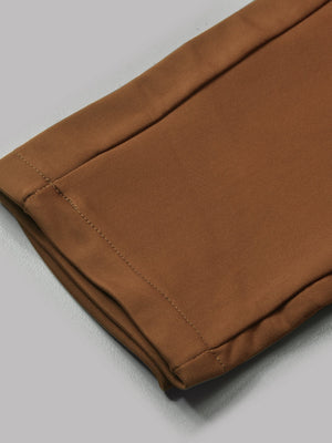 Louis Vicaci Slim Fit Lycra Trouser Pent For Men-Light Brown-BR502